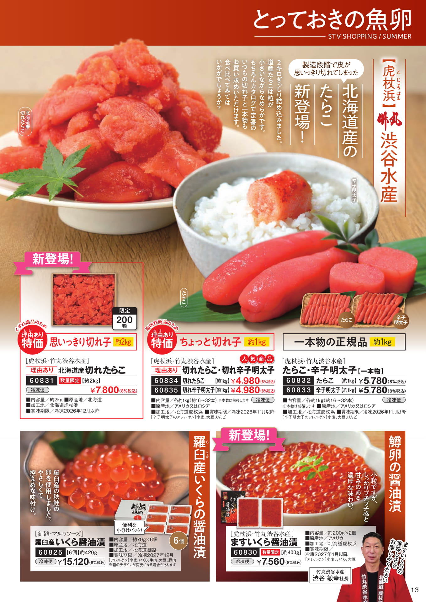 とっておきのご馳走　魚卵１