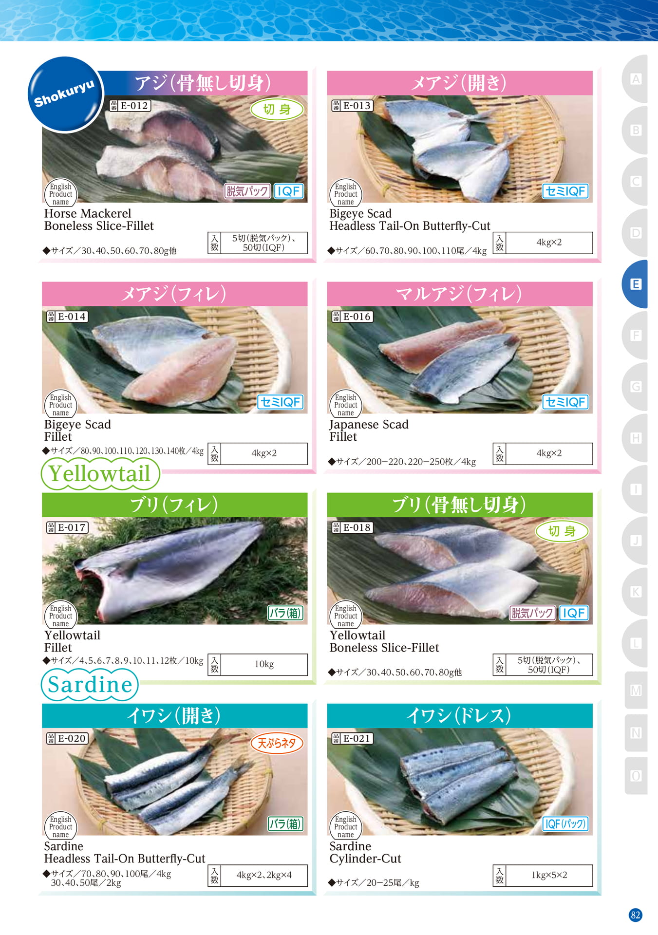 Blue-backed Fish Spanish Mackerel Yellowtail Sardi