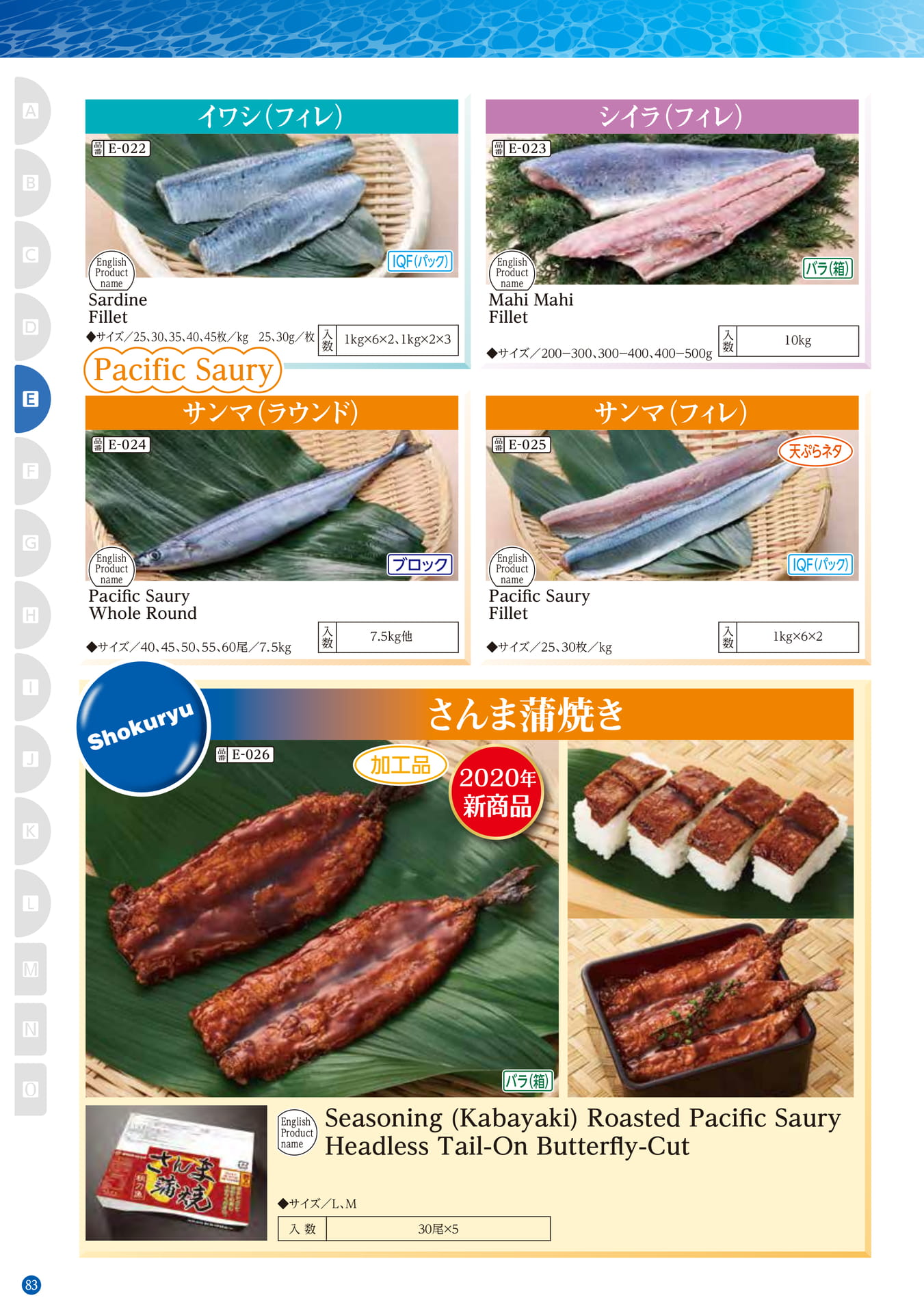 Blue-backed Fish pacific Saury