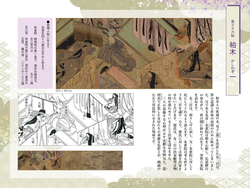 第三十六帖 柏木 かしわぎ 一