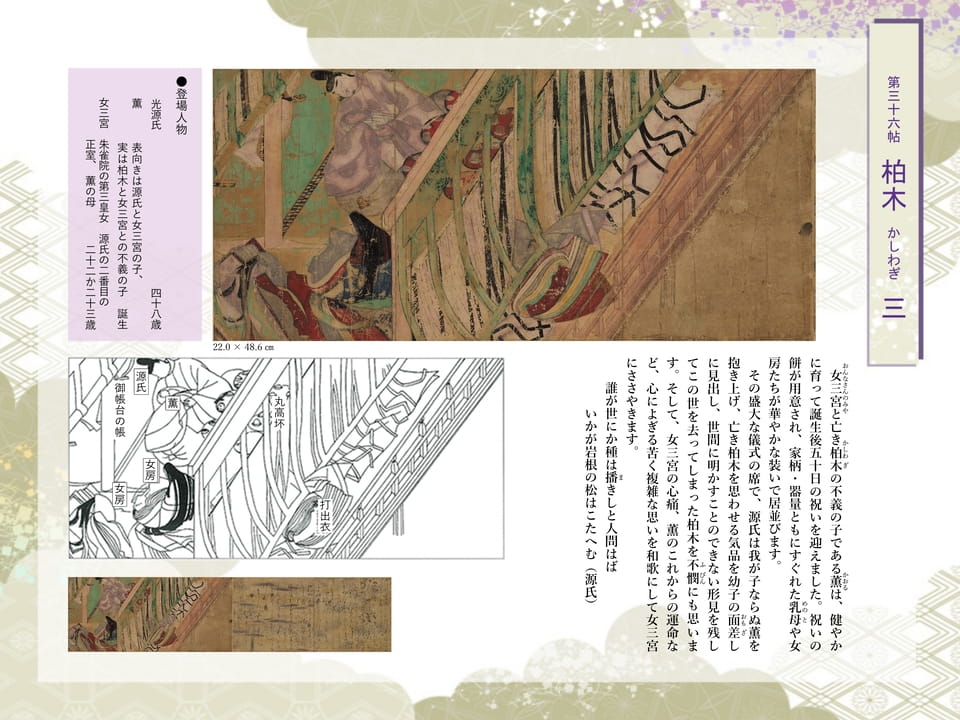 第三十六帖 柏木 かしわぎ 三