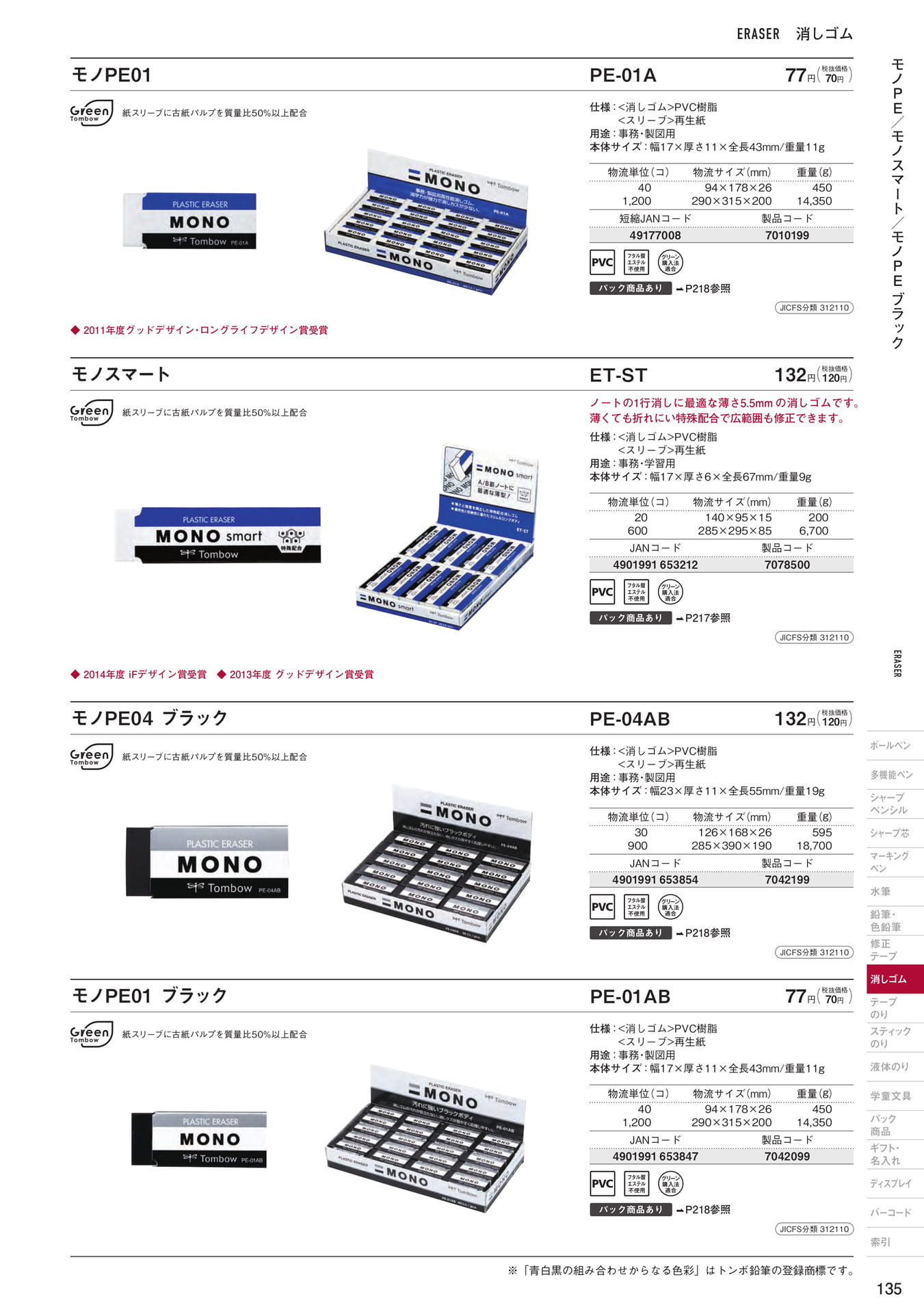 P135_プラスチック消しゴム