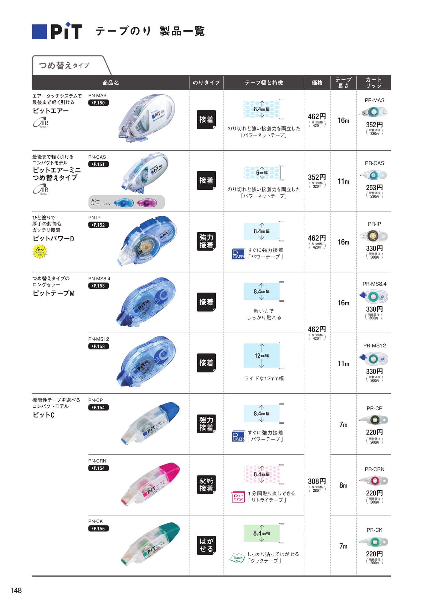 P148_テープのり_製品一覧