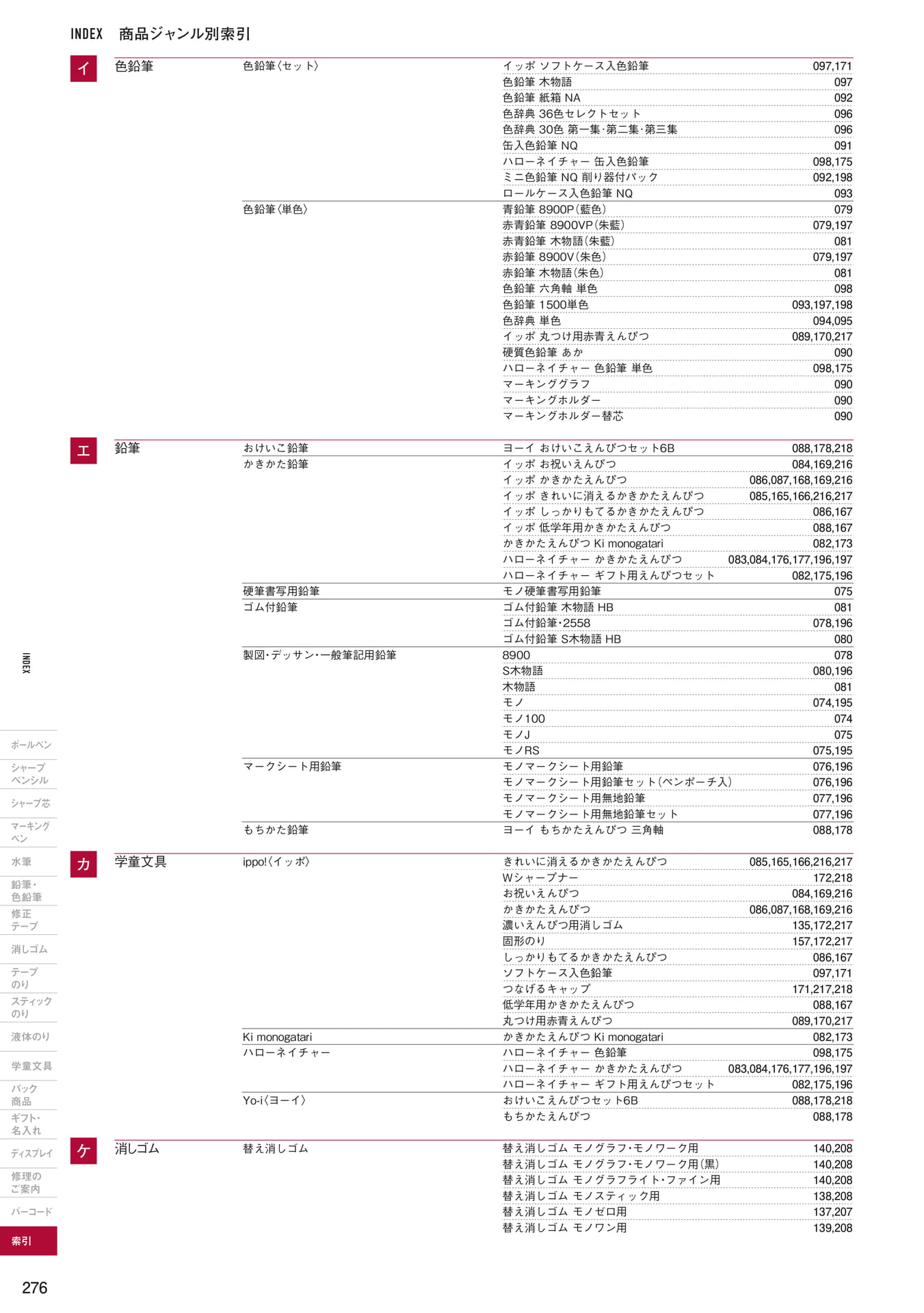 P276_商品ジャンル別索引