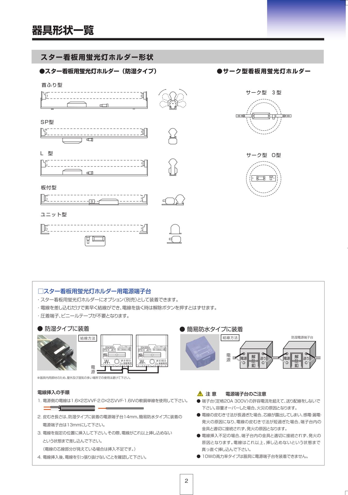 P2 器具形状一覧