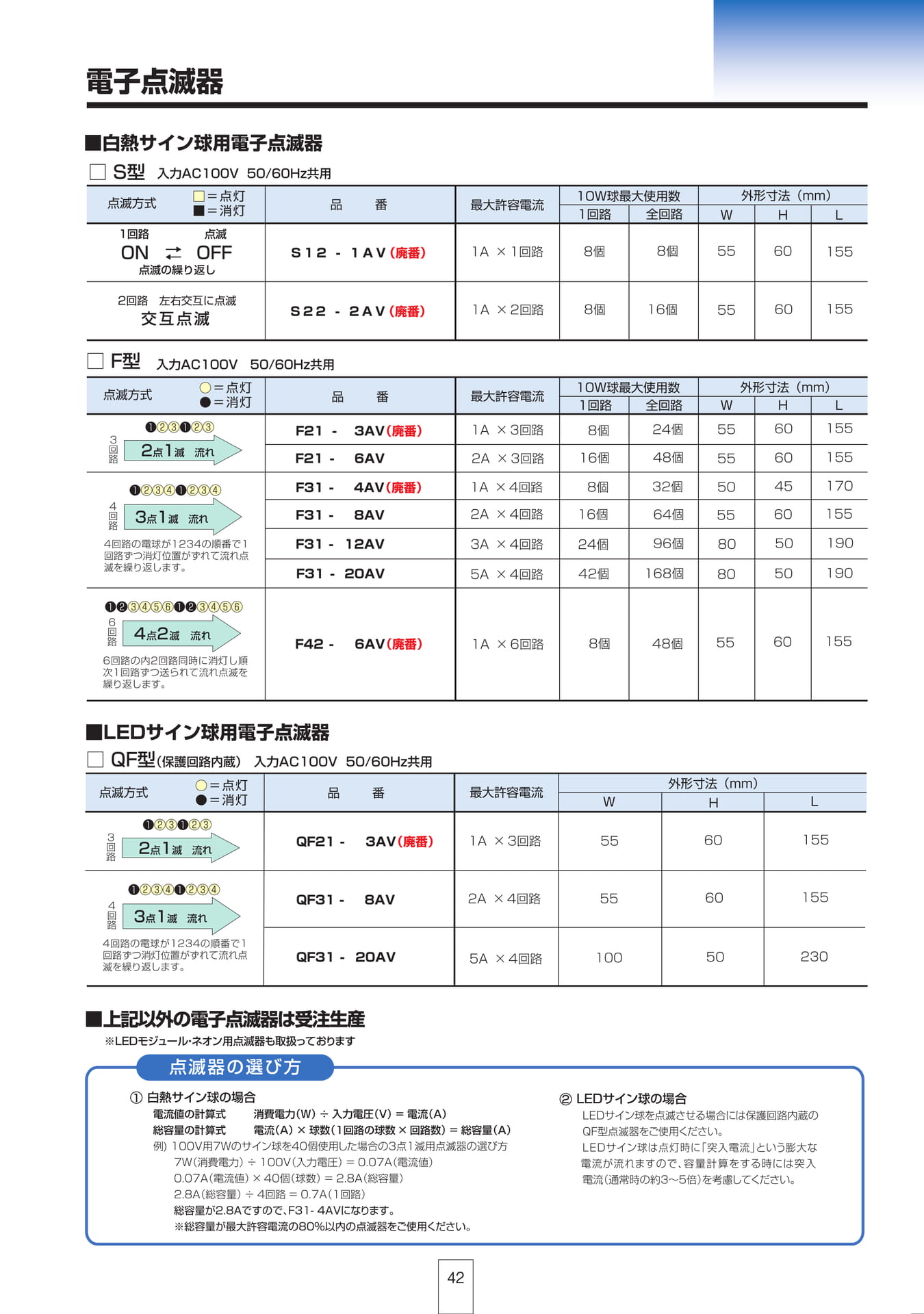 P42 電子点滅器