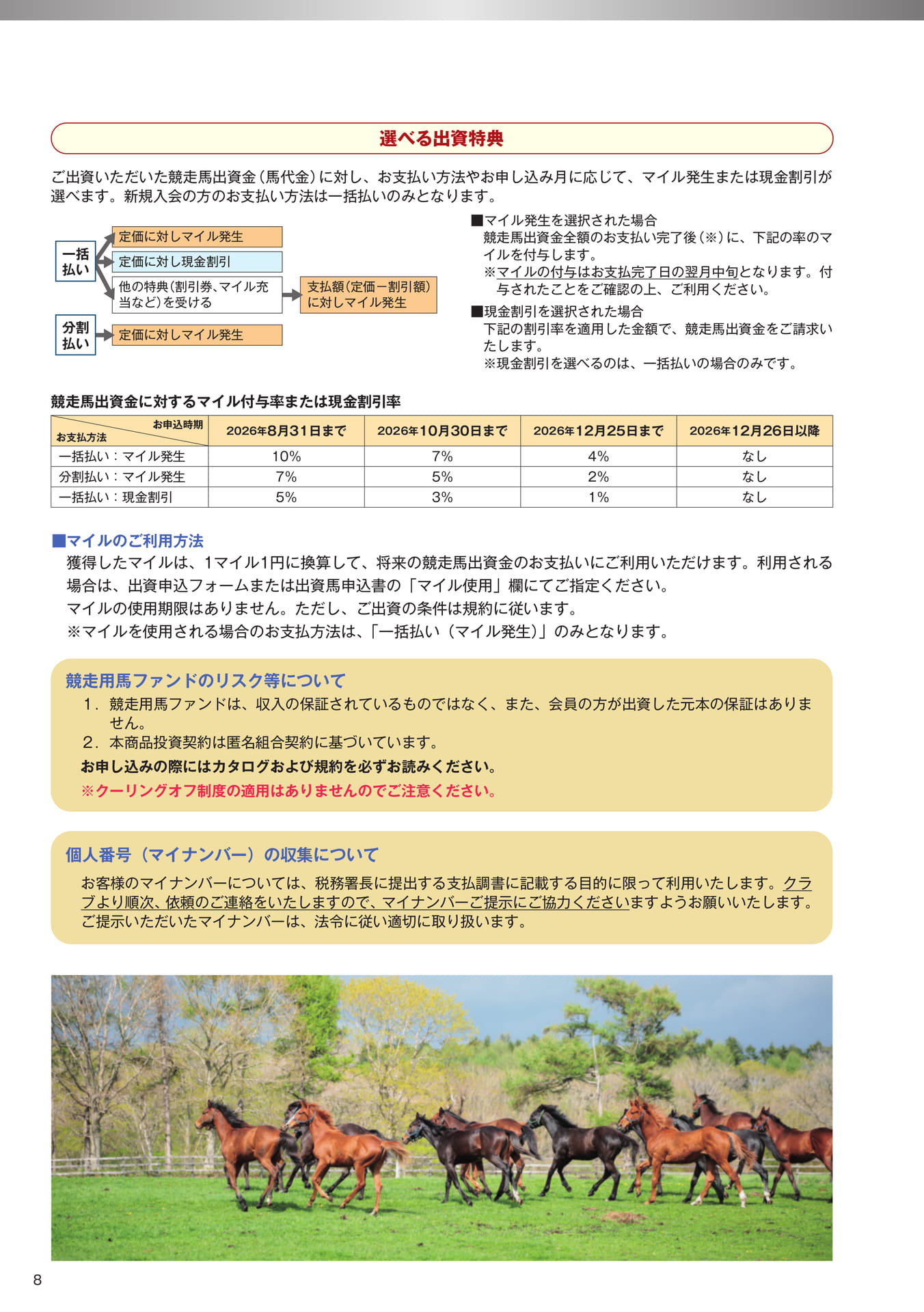 Page 08 選べる出資特典