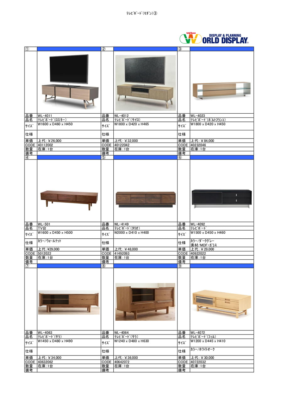 収納家具(テレビボード)③
