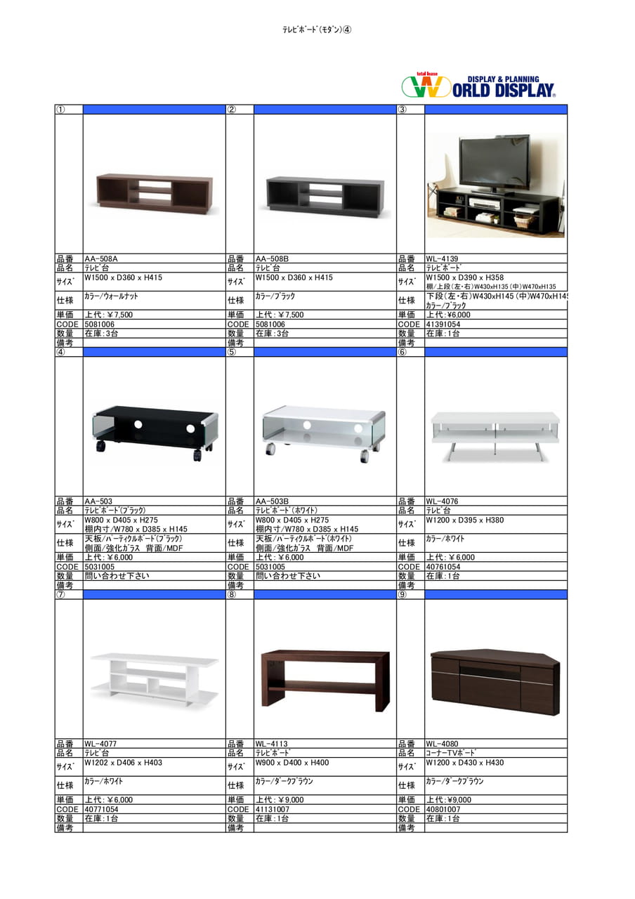 収納家具(テレビボード)④