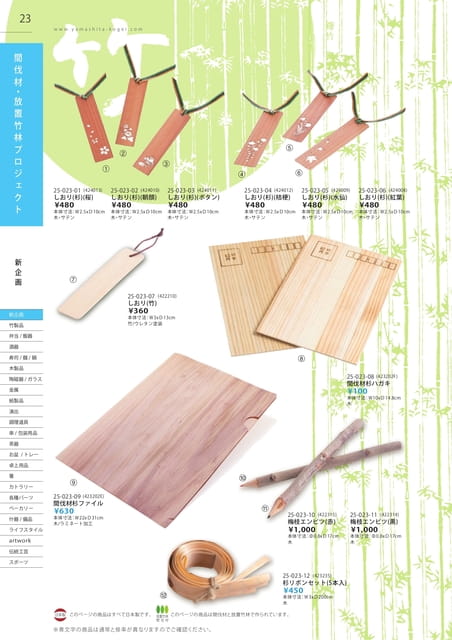 P023 間伐材・放置竹林プロジェクト