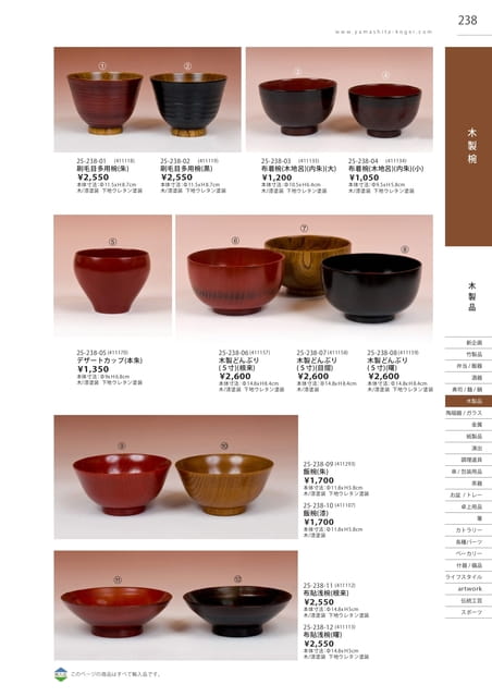 P238 木製品 - 木製椀