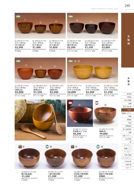 P240 木製品 - 木製椀