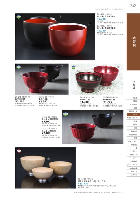 P242 木製品 - 木製椀
