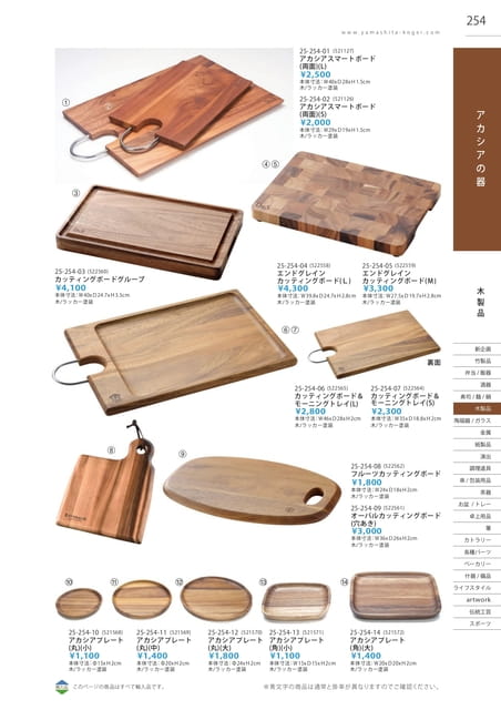 P254 木製品 - アカシアの器