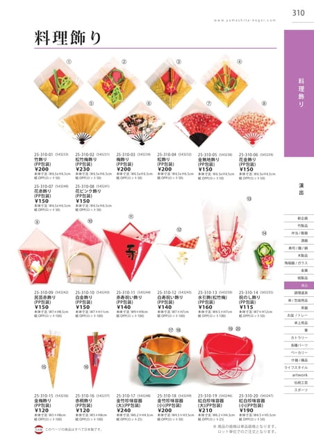 P310 演出 - 料理飾り