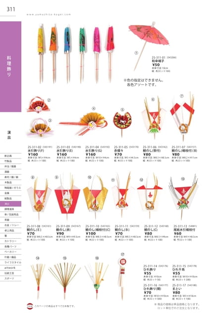 P311 演出 - 料理飾り