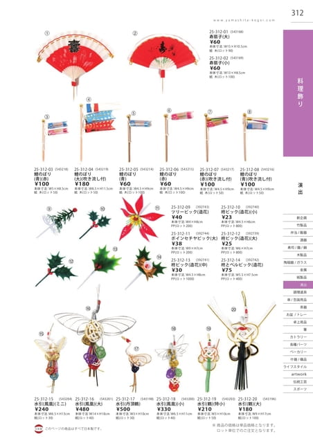 P312 演出 - 料理飾り