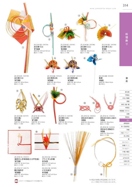 P314 演出 - 料理飾り