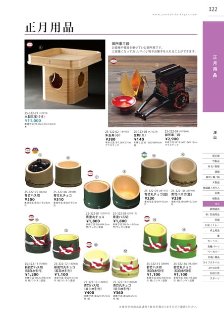 P322 演出 - 正月用品