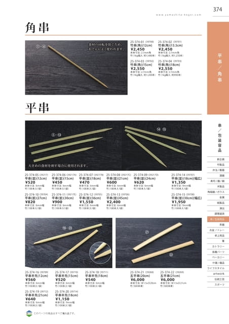 P374 包装用品 - 角串／平串