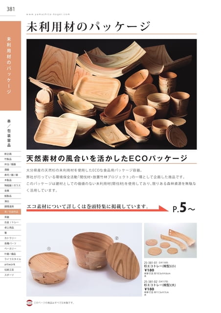 P381 串／包装用品 - 未利用材のパッケージ