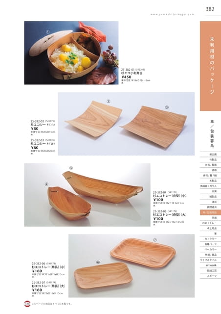 P382 串／包装用品 - 未利用材のパッケージ
