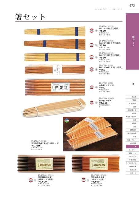 P472 箸 - 箸セット