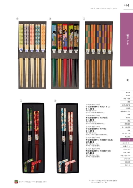 P474 箸 - 箸セット