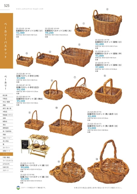 P525 ベーカリー - ベーカリーバスケット